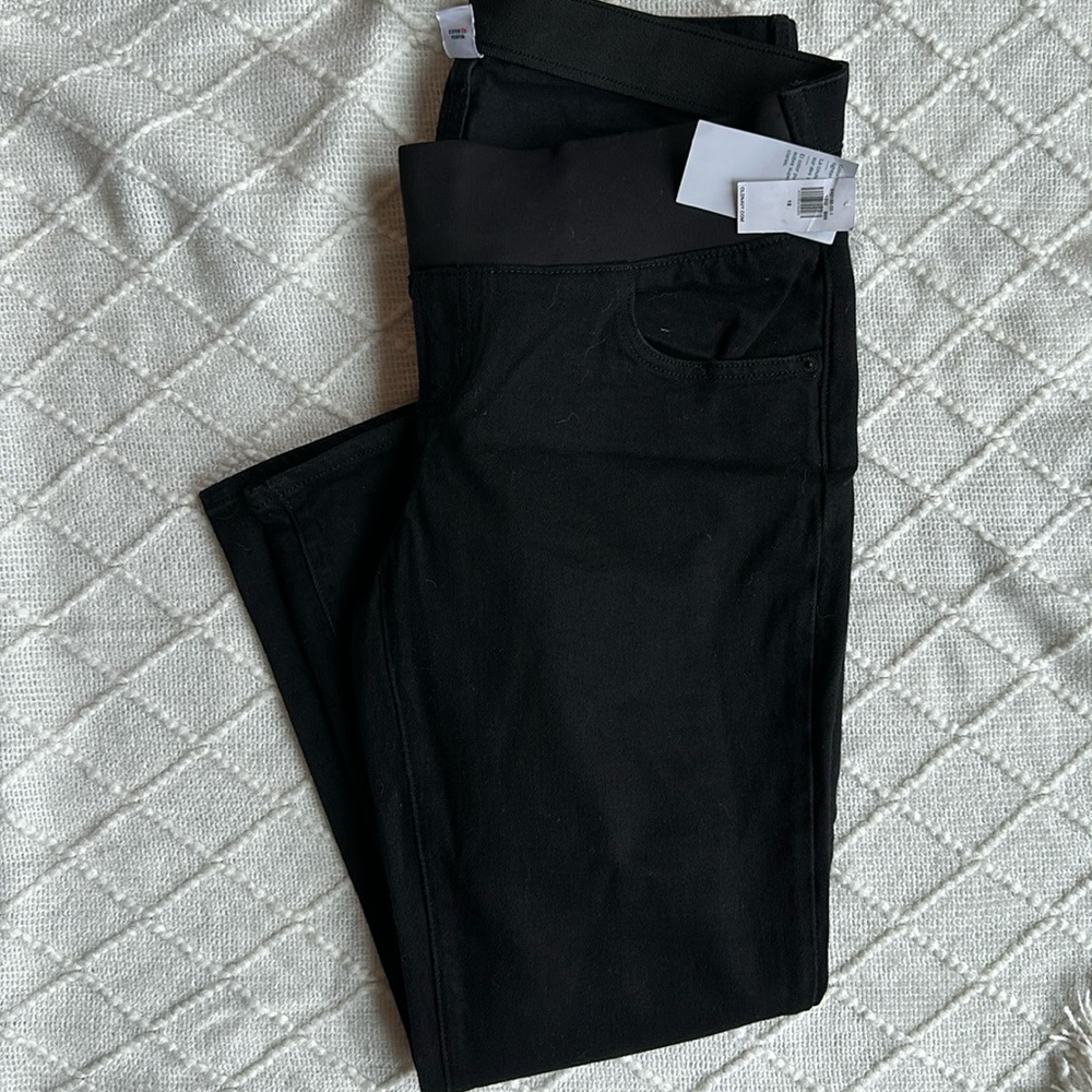 Black Maternity straight leg denim new with tags